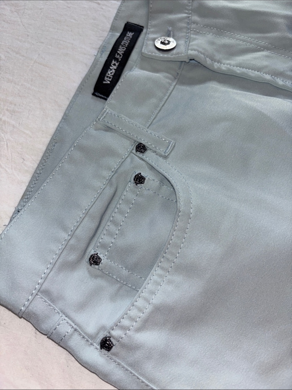 Men's Light Sage/ Baby blue Nylon Pants